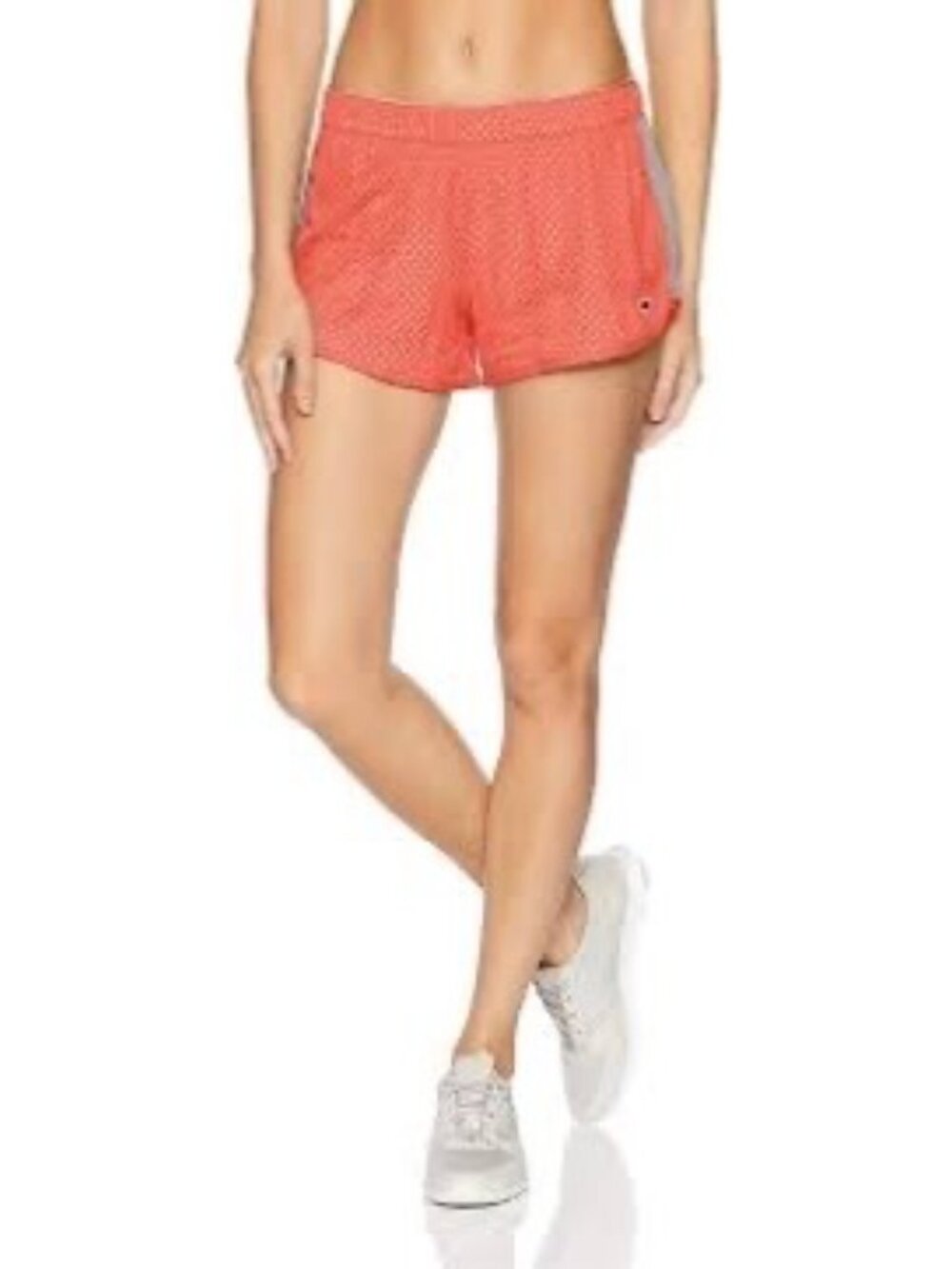 Champion Womens Orange Mesh Athletic Shorts XL